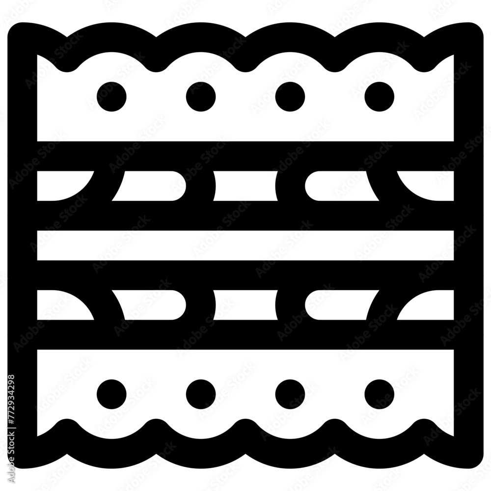 Chantilly Lace. Editable stroke vector icon.
Chantilly Lace. Editable stroke vector icon.