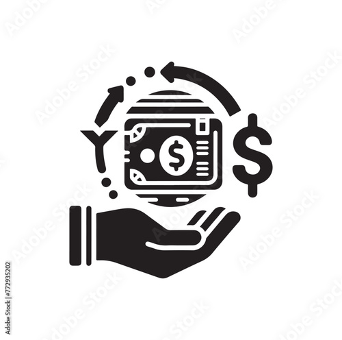 online payment get way logo vector illustration