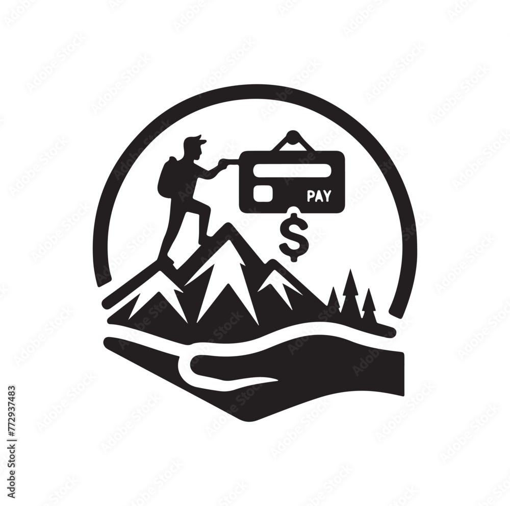online payment get way logo vector illustration online payment get way logo vector illustration