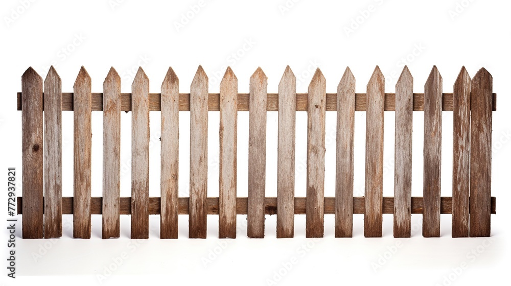 wooden fence isolated on white wooden fence isolated on white
