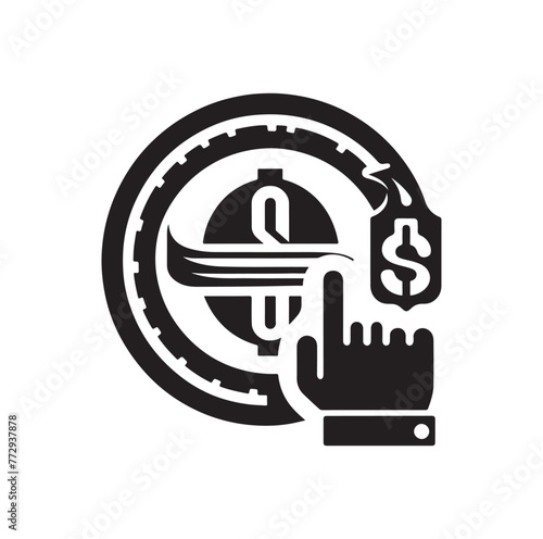 online payment get way logo vector illustration