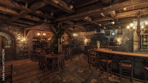 Tavern interior Generative ai