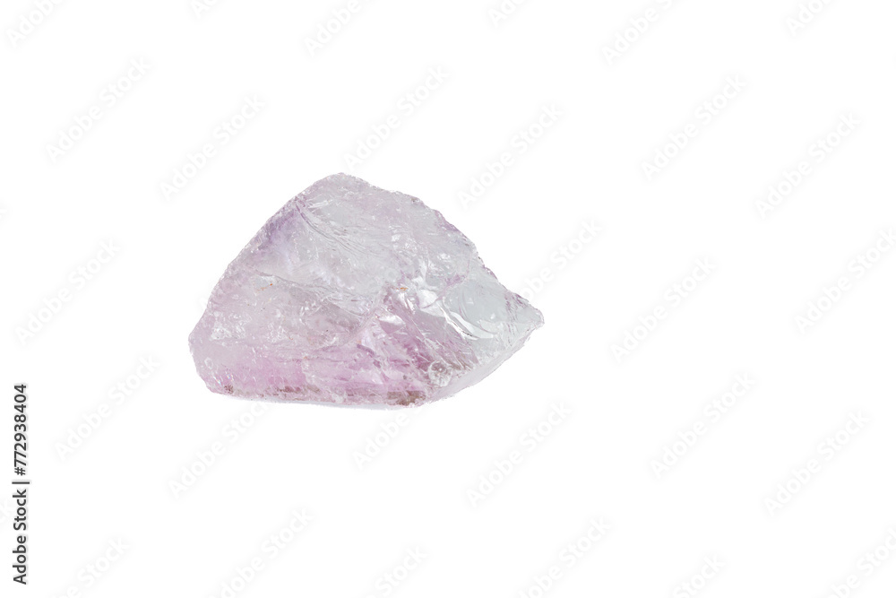 Amethyst mineral stone macro on white background Amethyst mineral stone macro on white background