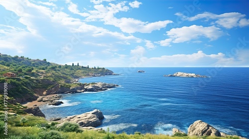 view of the sea from the sea high definition(hd) photographic creative image