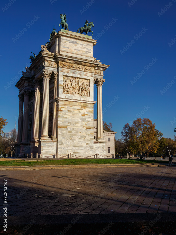 Obraz premium Arco della Pace in Milan, Italy
