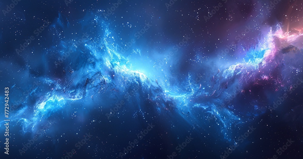 Galaxy Glow A Celestial Night Sky Generative AI Galaxy Glow A Celestial Night Sky Generative AI