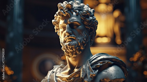Stoic man statue
