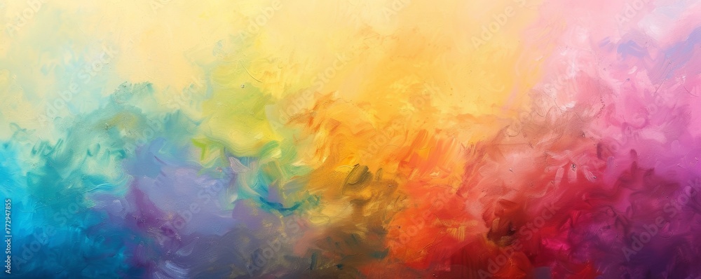 Abstract colorful oil painting on canvas Abstract colorful oil painting on canvas