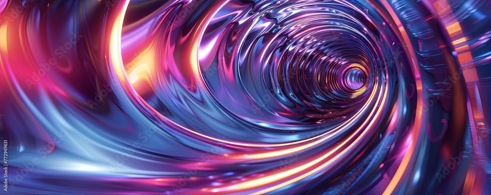 Abstract futuristic background with glowing lines and spiral shape Abstract futuristic background with glowing lines and spiral shape