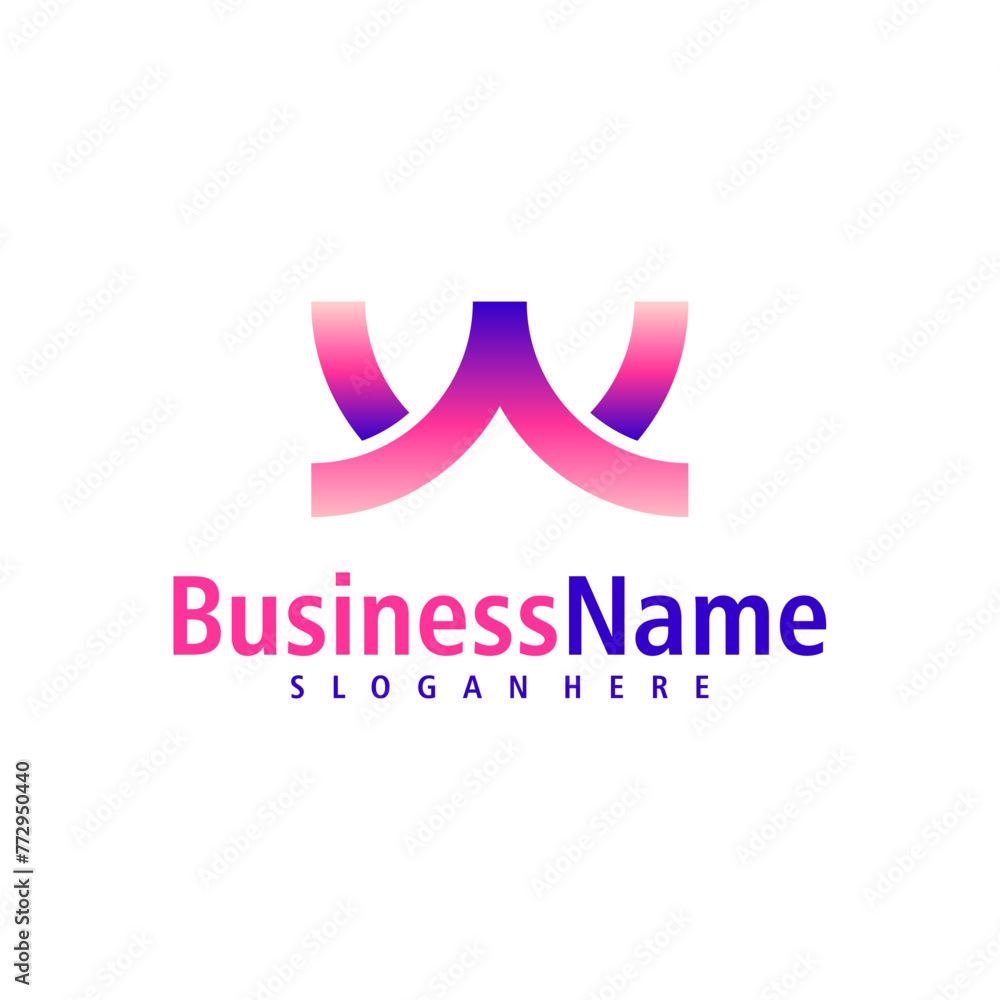 Letter W logo design vector. Creative Initial W logo concepts template Letter W logo design vector. Creative Initial W logo concepts template