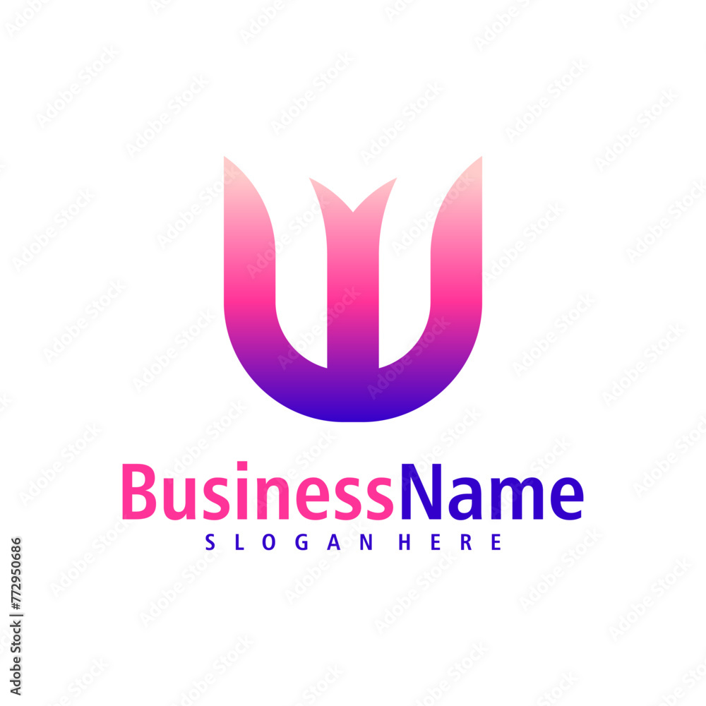Letter W logo design vector. Creative Initial W logo concepts template Letter W logo design vector. Creative Initial W logo concepts template
