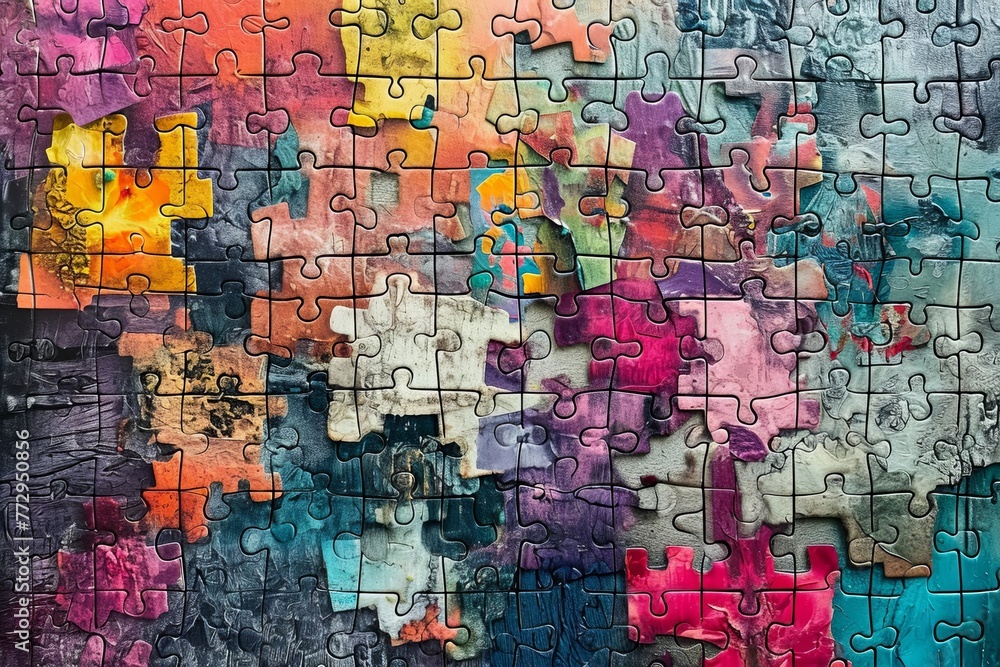Naklejka premium Puzzling Harmony