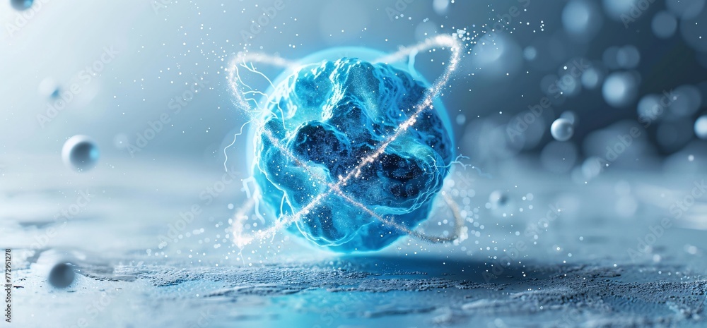 Neon Blue Atom A Glowing, Futuristic, and Ethereal Image for Your Monthly Calendar or Social Media Post Generative AI Neon Blue Atom A Glowing, Futuristic, and Ethereal Image for Your Monthly Calendar or Social Media Post Generative AI