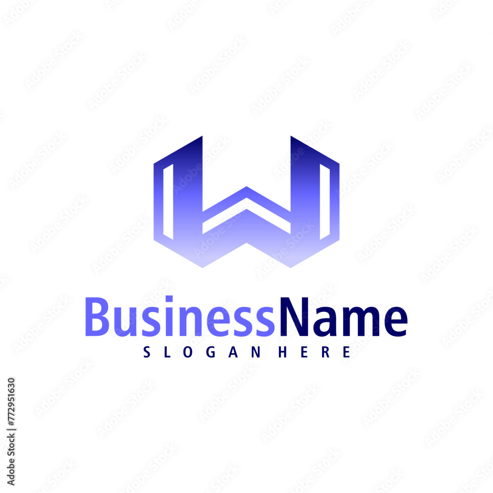 Letter W logo design vector. Creative Initial W logo concepts template Letter W logo design vector. Creative Initial W logo concepts template