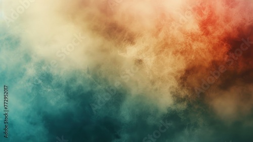Abstract colorful smoke on dark background