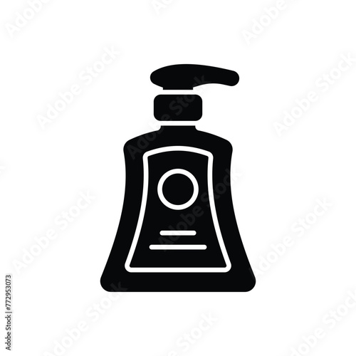 Black Solid Handwash vector icon