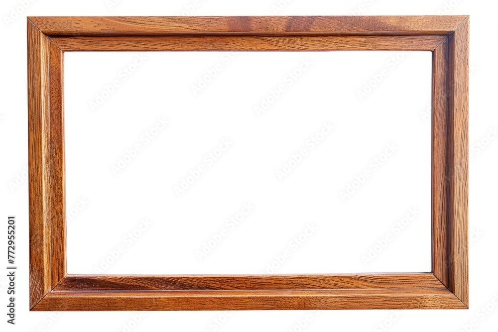 Large wooden frame isolated on a white background. Large wooden frame isolated on a white background.