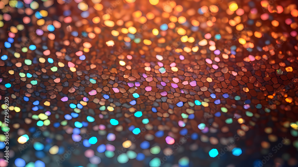 Sparkling confetti holographic celebration background - obrazy, fototapety, plakaty 
