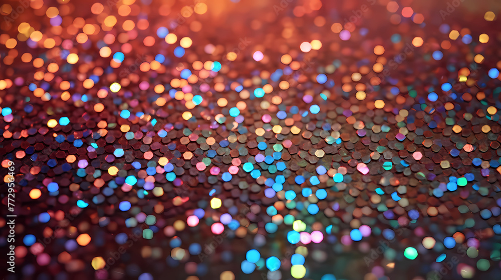 Sparkling confetti holographic celebration background