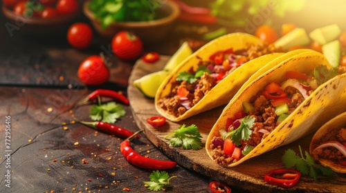 Savor the flavors of mexican cuisine: a culinary journey of vibrant spices and traditional food delights showcasing the rich and diverse tapestry of mexican culture photo