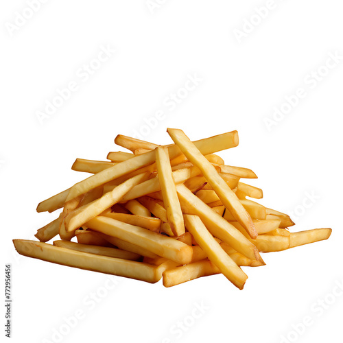French Fries image isolated on a transparent background PNG photo, French Fries PNG image on a transparent background