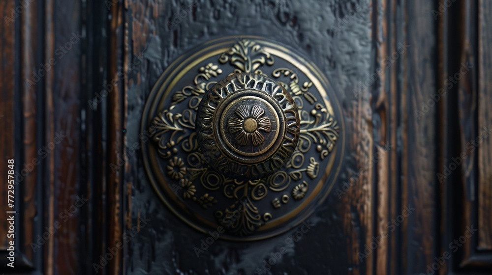 Floral Door Knob with a Monthly Theme A Stylish and Unique Decoration for Your Home Generative AI Floral Door Knob with a Monthly Theme A Stylish and Unique Decoration for Your Home Generative AI