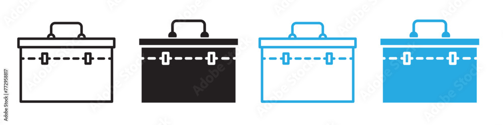 Vector Toolbox Icons for Maintenance and Repair in Construction Projects Vector Toolbox Icons for Maintenance and Repair in Construction Projects