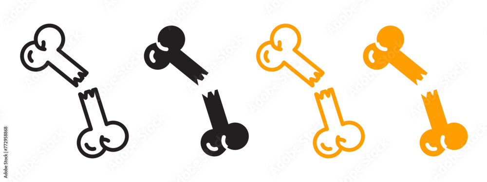 Vector Icons for Orthopedic Surgery and Bone Repair in Medical and Veterinary Care Vector Icons for Orthopedic Surgery and Bone Repair in Medical and Veterinary Care