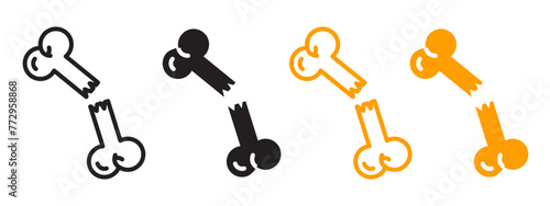 Vector Icons for Orthopedic Surgery and Bone Repair in Medical and Veterinary Care