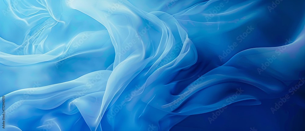 Obraz premium Gradient smooth blue lines background