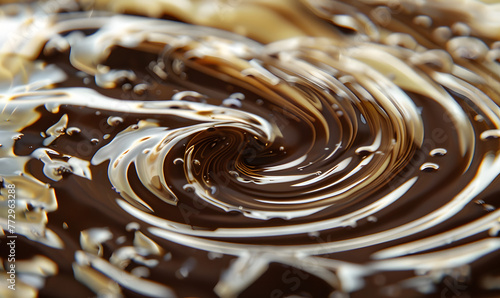 Dark and milk chocolate delight, Generative AI