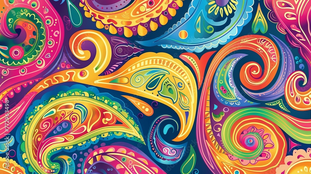 seamless pattern with paisley seamless pattern with paisley