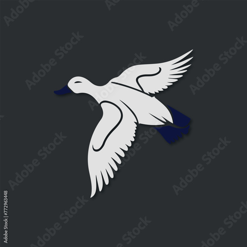 Duck icon set logo vector illustration design template design