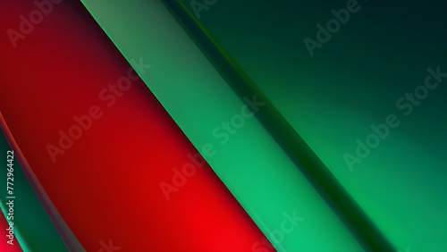 Simple gradient green and red abstract with basic water wave line curve.