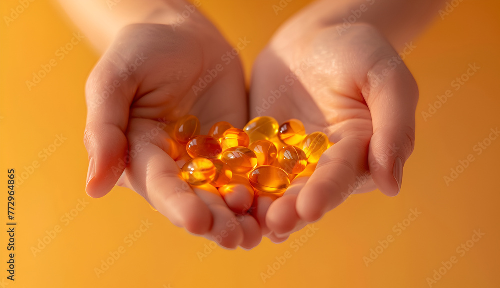 Hands with vitamin. Hands holding vitamin. Hands with vitamin. Hands holding vitamin.