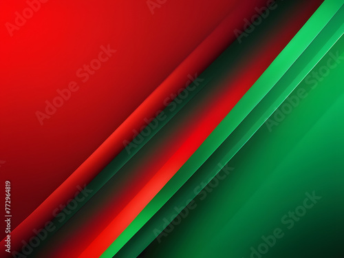 Simple gradient green and red abstract with basic water wave line curve. photo