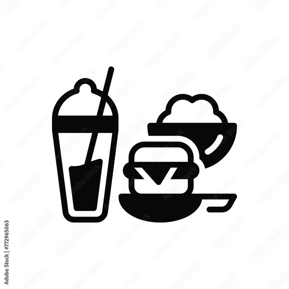 Black solid icon for food and beverage Black solid icon for food and beverage