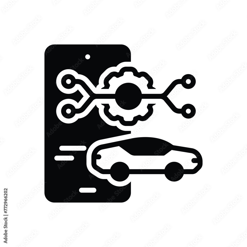 Black solid icon for mobility Black solid icon for mobility