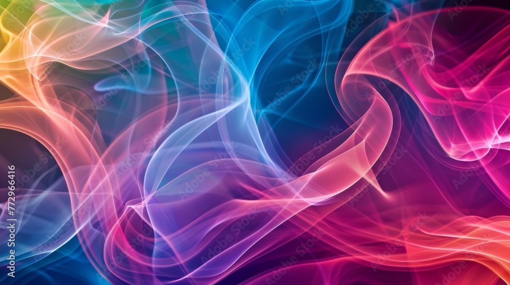 Abstract colorful smoke swirls background Abstract colorful smoke swirls background