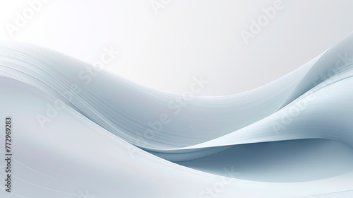 Smooth lines and waves on abstract white background © StockKing
