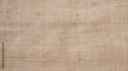 Close-up of burlock fabric on brown background
