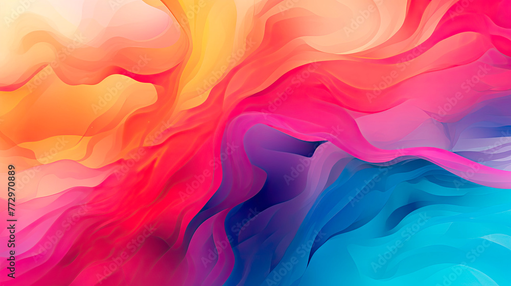 Colorful abstract background with vibrant colors - obrazy, fototapety, plakaty 