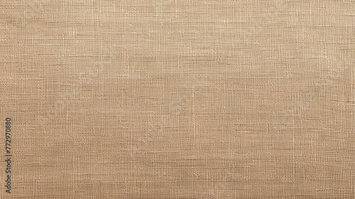 Close-up of burlock fabric on brown background