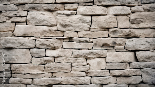 Stone wall with central fire hydrant