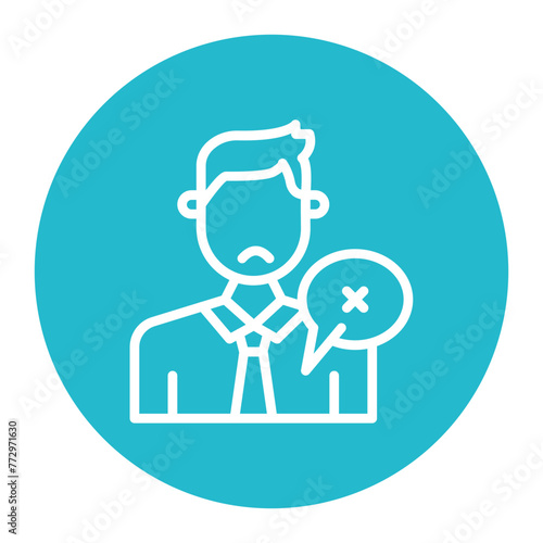 Disrespect icon vector image. Can be used for Generation Gap.