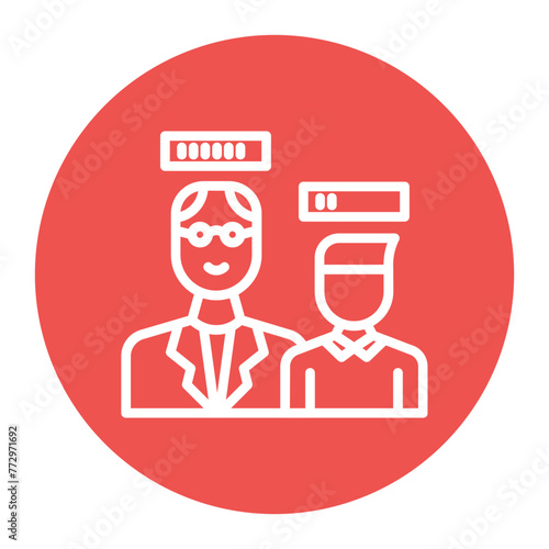 Generation Gap icon vector image. Can be used for Generation Gap.