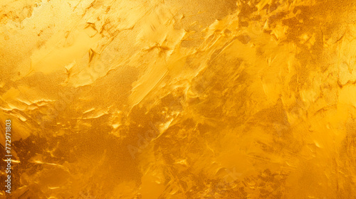 Shiny gold surface background close-up