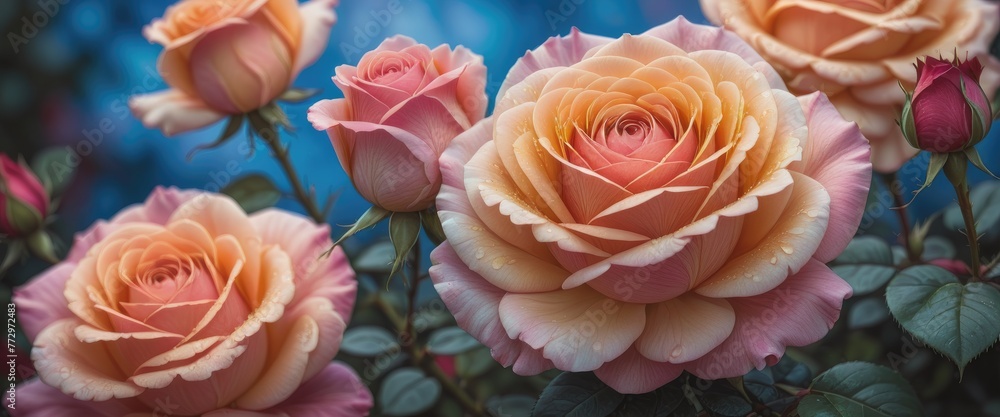 A close-up perspective capturing the delicate beauty of a pink rose flower A close-up perspective capturing the delicate beauty of a pink rose flower