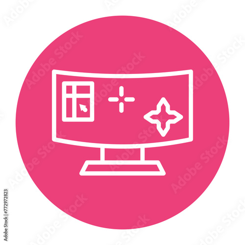 Shooting Game icon vector image. Can be used for Game Design.