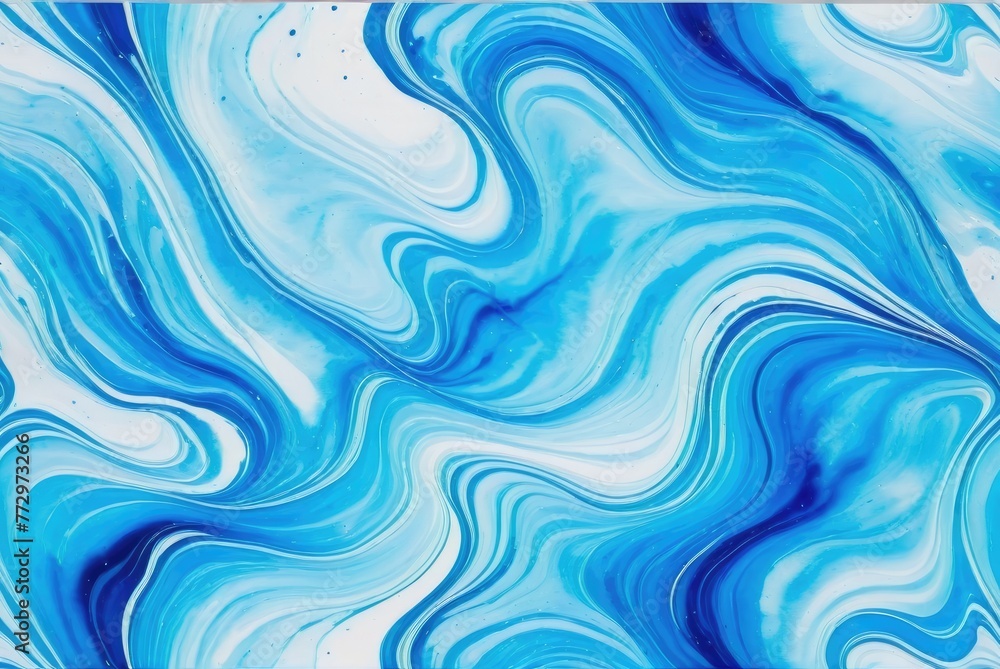 Vibrant ink colors blend beautifully on an abstract blue watercolor marble background, creating stunning artwork in watercolor painting Vibrant ink colors blend beautifully on an abstract blue watercolor marble background, creating stunning artwork in watercolor painting